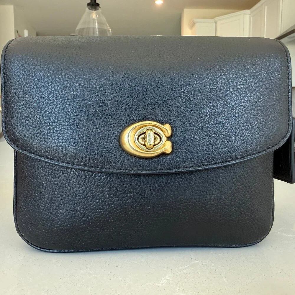 Coach Black Cassie 19 Crossbody - Picture 1 of 13